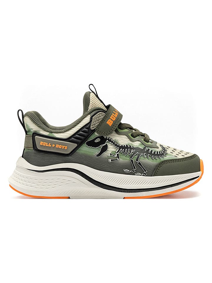 Bull Boys Sneakers "Uragano Rex" in Khaki - 26
