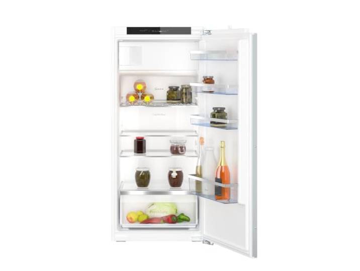 Neff N 50 Einbau-Kühlschrank 122.1 x 54.1 cm 187 l Flachscharnier KI2422FE0 Made in Germany, 187 L Kapazität, Fresh Safe Fach, höhenverstellbare Glasablagen, gleichmäßige Frischluft-Verteilung