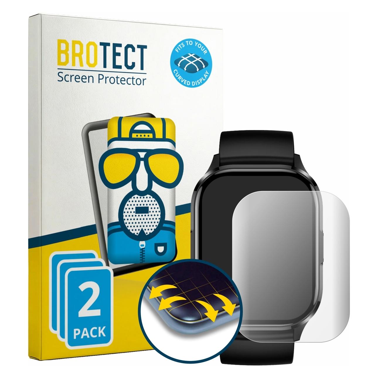 Brotect Fullscreen für Neow K-Watch Schutzfolie Displayschutz Folie Matt Entspiegelungsfolie (5664623)
