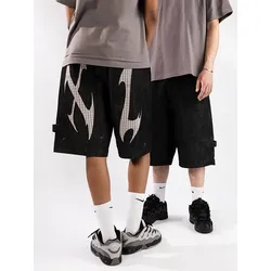 XLARGE Cut Out Xl Loose Shorts black Gr. 36