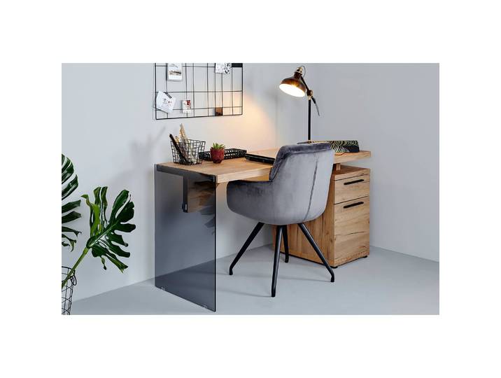 Bureau LUX C 140 142 x 74 x 55cm Beige/Marron