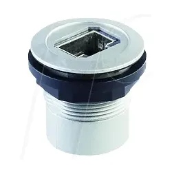 RRJ RJ45 - RJ45-Buchse auf Kabelstecker - silber