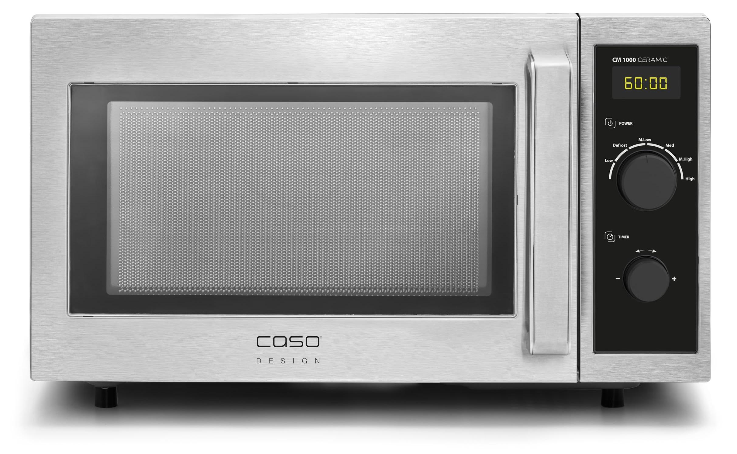 CASO CM1000 Ceramic, Gewerbe- Mikrowelle, 25 L, 1000 Watt, Timer
