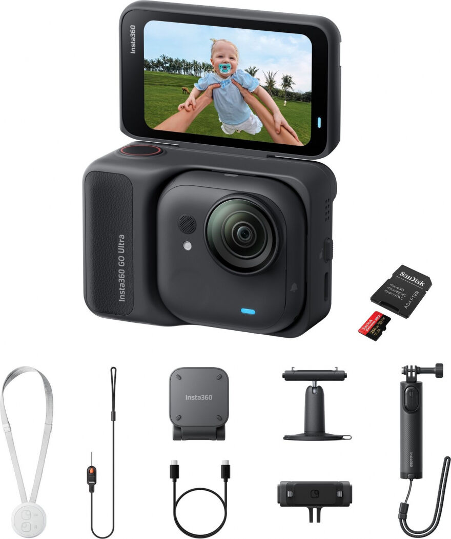 INSTA360 GO Ultra Creator Bundle Midnight Black + SanDisk 256GB