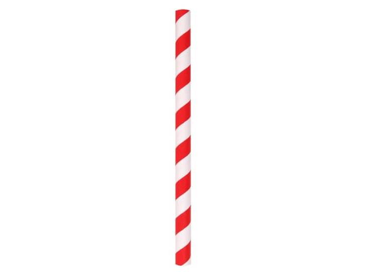 4000 Stück NATUREStar Papier-Trinkhalme Cocktail gestreift, Karton, rot-weiß, L: 13 cm, Ø: 0,8 cm, Papierstrohhalme, Papier-Rührstäbchen, Strohhalme