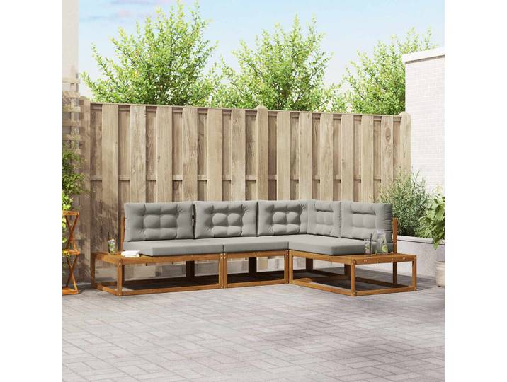 vidaXL Outdoor-Sofagarnitur 4 stk. 4-Sitzer Polyester