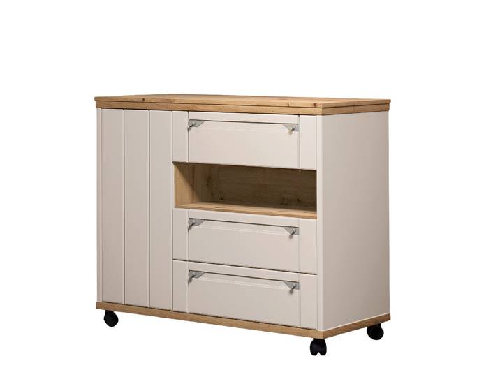 Wohn-Concept Country-L Buffetwagen Artisan Eiche Kaschmir