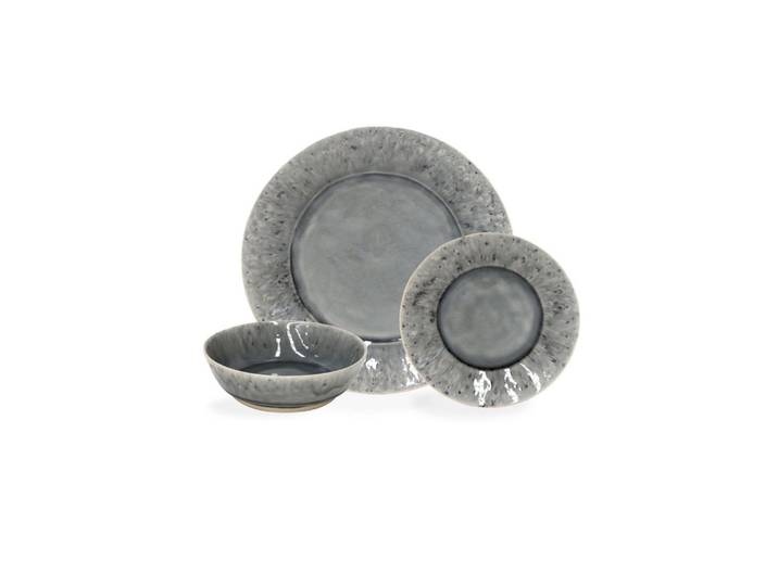 Costa Nova Kombiservice Madeira, Grau, Keramik, 12-teilig, Handmade in Europe, Essen & Trinken, Geschirr, Geschirr-Sets, Kombiservice