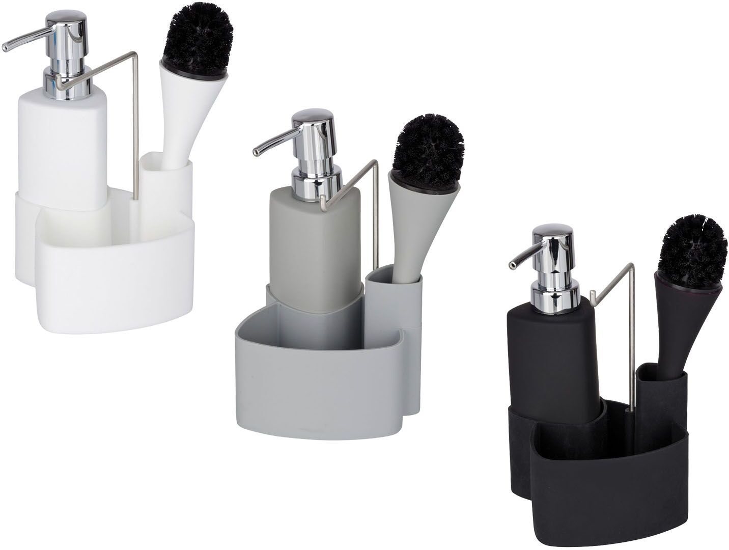 Wenko Spül-Set »Empire«, 250 ml Fassungsvermögen, mit Spülbürste, Auffangbecken