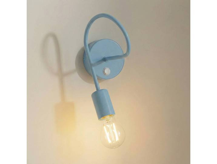 Wandleuchte Oxford HELAM, dimmbar, blau, für Wohn- / Esszimmer, Metall, Junges Wohnen