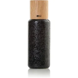 AdHoc Pfeffer- / Salzmühle Yara, black, CeraCut Ceramic Mahlwerk, Keramik/Roteichenholz, D: 6,2 cm, H: 18, Pfeffermühle + Salzmühle, Schwarz
