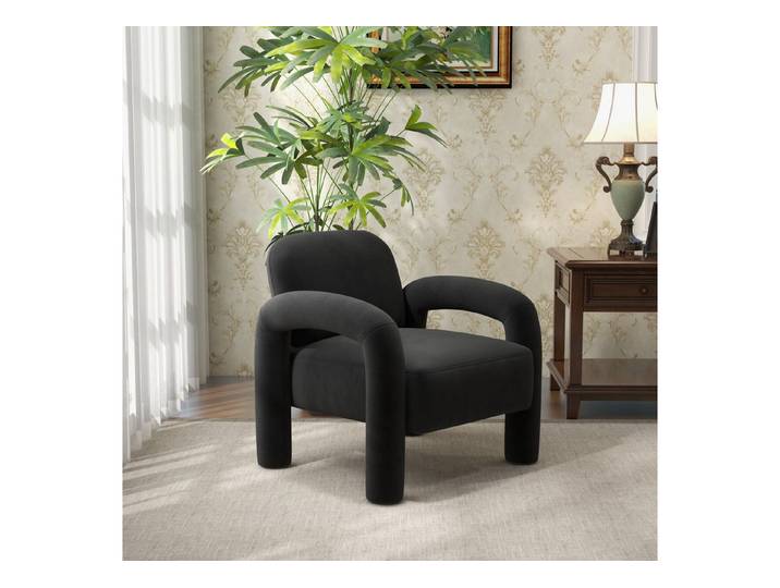 SEYNAR Sessel Moderner Accent-Sessel, komfortabler Samtbezogener Armstuhl (1-St), Gemütlicher Vanity-Sessel als Einzelsofa, Tufted-Barrel-Lesearmstuhl