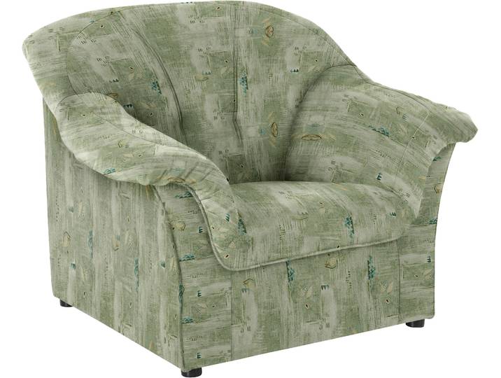 Sessel DOMO COLLECTION Pegnitz zeitlos, elegante Armlehnen, komfortabel , grün, B:105cm H:82cm T:82cm, 100% Polyester, Sessel, Sessel