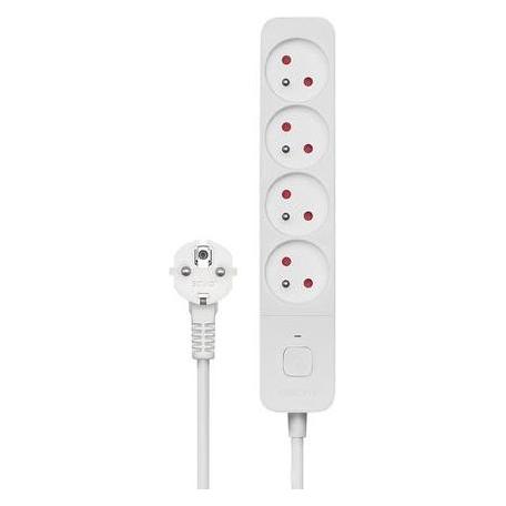 Savio Stromzuführung 4 Steckdosen 3 m weiss (SAVLZ-08) (4x, CEE 7/5, 3 m) (LZ-08)