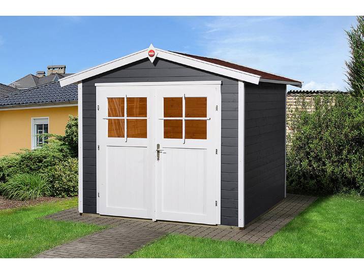 Weka Gartenhaus 224 Gr. 4 Anthrazit 238 × 235 × 239 cm