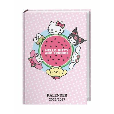 Hello Kitty 17-Monats-Kalenderbuch A5 2027 - 17 Monate. Von August 2026 bis Dezember 2027