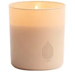 Uyuni LED Glas Stumpenkerze 9,2 x 10,2cm beige