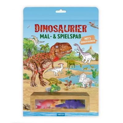 TRÖTSCH - Malbuch Dinosaurier Mal- und Spielspaß S2 Malbuch mit Spielzeug| Ab 3 Jahren, Gebundene Ausgabe von Trötsch Verlag GmbH & Co.KG, Trötsch
