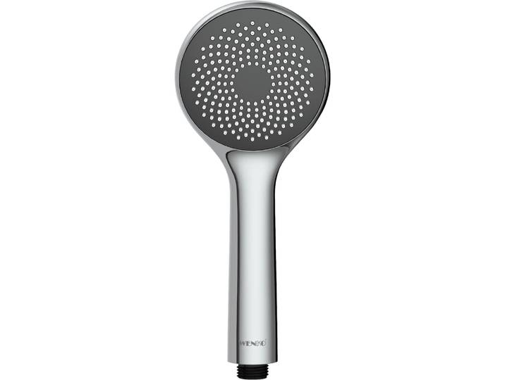Handbrause WENKO Watersaving System , silber (silberfarben), B:13,5cm T:5,6cm, Duschköpfe, Handbrause, Durchmesser 9,6 cm