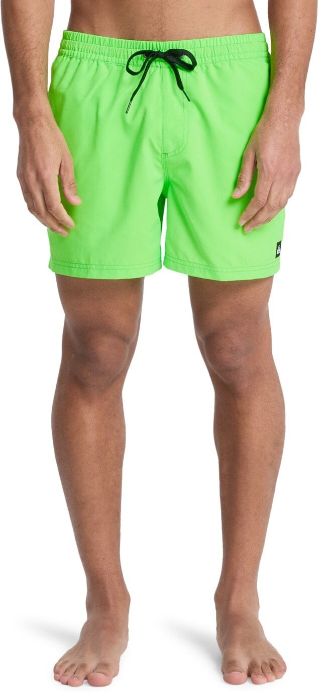 Boardshorts QUIKSILVER "Everyday Solid Volley 15", Herren, Gr. XL, Normalgrössen, grün (grün gecko), Obermaterial: 100% Polyester., Hosen Boardshorts grün gecko XL, Normalgrössen