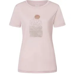 Super Natural, Damen, Funktionsshirt, Preikestolen Cliffs (L), Rosa, Grau, L