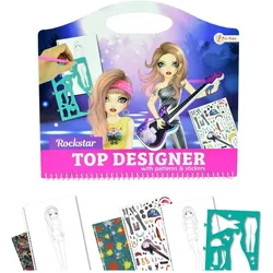Toi-Toys Sketchbook Fashion Rockster mit Aufklebern und Vorlagen
