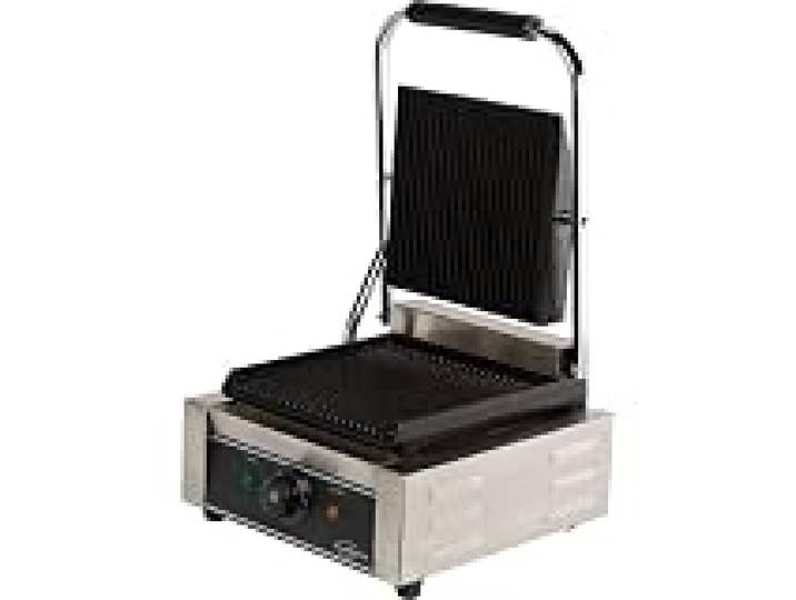 Grill à Panini Professionnel Rainurée - 320 x 410 x 190 mm - Combisteel