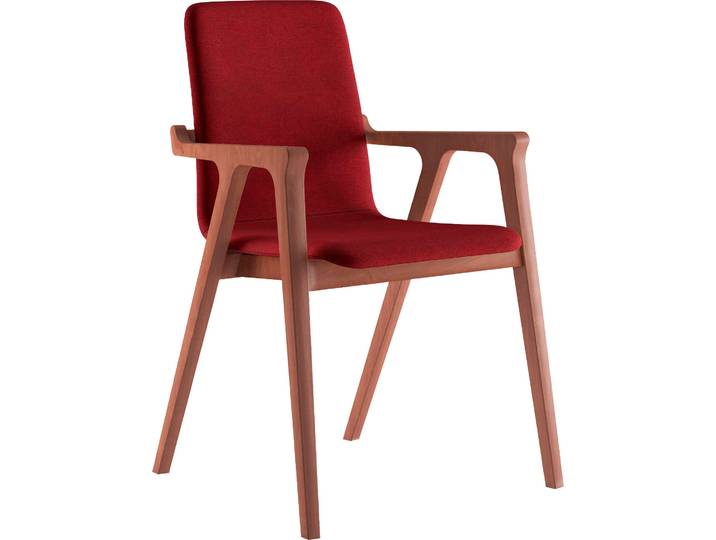 Armlehnstuhl HOME AFFAIRE AXA , rot (bordeaux, kirsch, bordeaux), B:58cm H:88cm T:57cm, Polyester, Stühle, Armlehnstuhl
