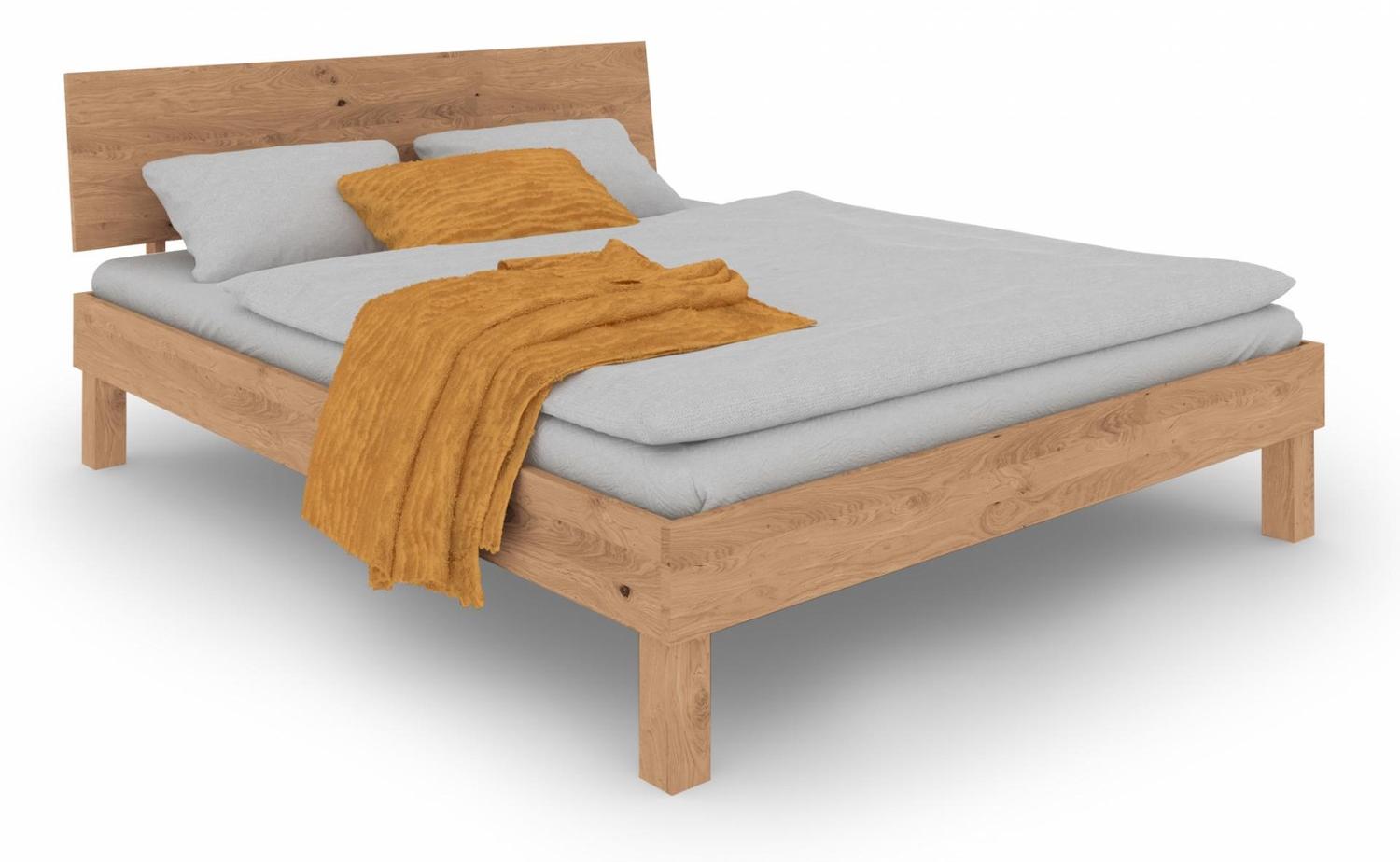 Bett Zigo 120 x 220 cm Wildeiche Bianco