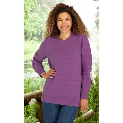 Yak-Mix-Pullover in Melange lila in Größe 40/42 von DW-Shop, Lila, 40/42