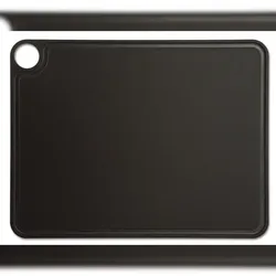 Arcos Küchenbrett Schneidebrett - Zellulosefaser und Harz 42,7 x 32,7 cm und 6,5 mm dick - Farbe Schwarz