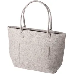 Filztasche oval - grau