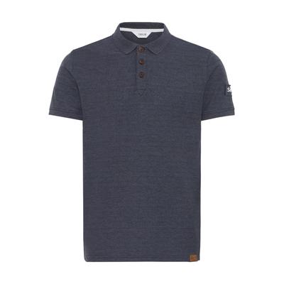 Poloshirt SOLID "Poloshirt SDTripPolo", Herren, Gr. S, blau (ins bl mel), Obermaterial: 60% Baumwolle CO. 40% Polyester PES., Shirts