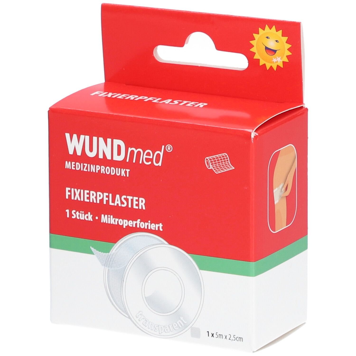 Fixierpflaster 2,5 cmx5 m transparent 1 St Pflaster