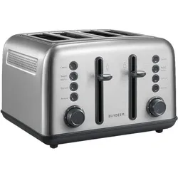 Buydeem Toster 4 Slice Toaster, model DT640E, color Stainless Stell, EU, Toaster, Silber