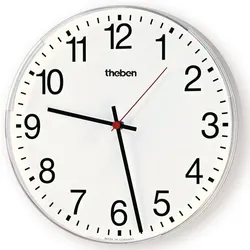 Theben 5009210 KNX Nebenuhr, einseitige Wanduhr, Durchm. 30 cm, arabische Zahlen OSIRIA 230 AR KNX