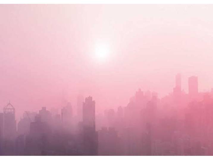 Komar City Dusk - Größe: 70 x 50 cm, Wandbild, Poster, Kunstdruck (ohne Rahmen), PURE Boutique