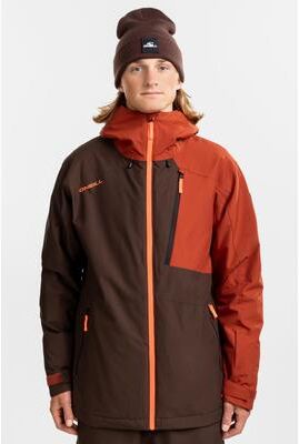 O'Neill s Fwc Cruz Block Snow Jacket in Cof Bn Cb, Size XL, Polyester