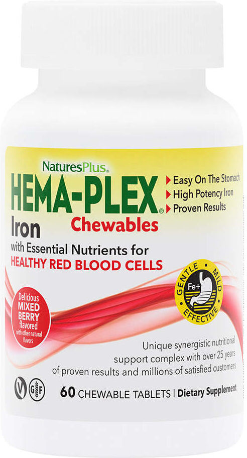 NaturesPlus Hema-Plex 60 Comprimidos Masticables