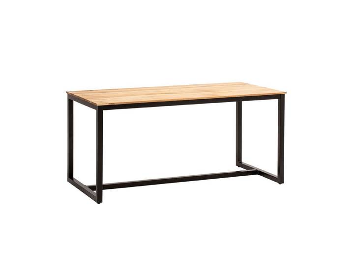 furnicato Esstisch Echtholz 180x90x76 cm Goldbraun (1-St), Handgefertigter Esstisch mit Bodenschutz für dein Esszimmer