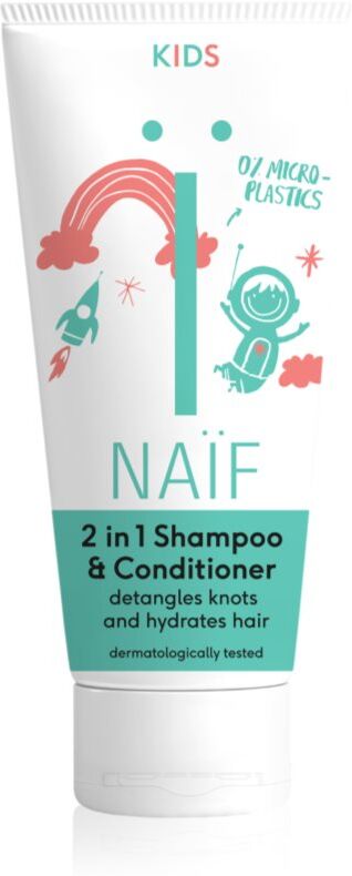 Naif Kids Shampoo & Conditioner shampoing et après-shampoing 2 en 1 pour enfant 200 ml