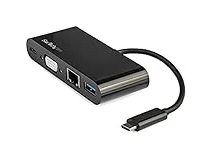 StarTech Mini Dock USB-C 4-en-1, VGA 1080p, 60W PD, GbE, USB-A 5Gbps