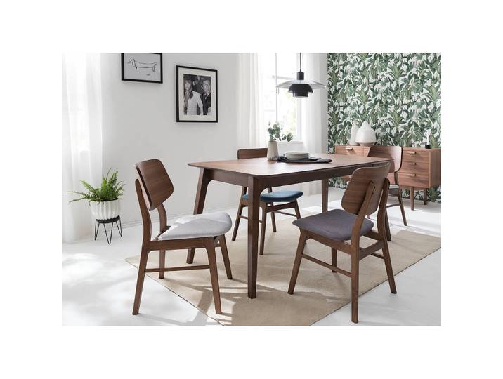 Esszimmerstuhl HAGAN 47 x 81 x 53cm Braun/Grau/Hellgrau 2er Set