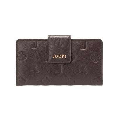 Geldbörse JOOP "boccia cinta purse lh13f", Damen, braun (seal braun), Rindsleder, Basic, Kleinlederwaren, Damen Portemonnaie mit Druckknopf-Verschluss
