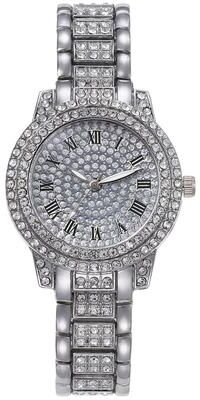 Modern Mode Marketplace Stylish Watch Luxury Rhinestone Bracelet Analog Watches Set Wristwatch For Women Best Watches Valentines Day Gift Stylish Watch Luxury Rhinestone Bracelet Analog Watches Set Wristwatch For Women Best Watches Valentines Day Gift Sil