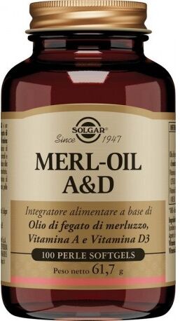Solgar Italia Solgar Merl Oil A & D Integratore 100 Perle