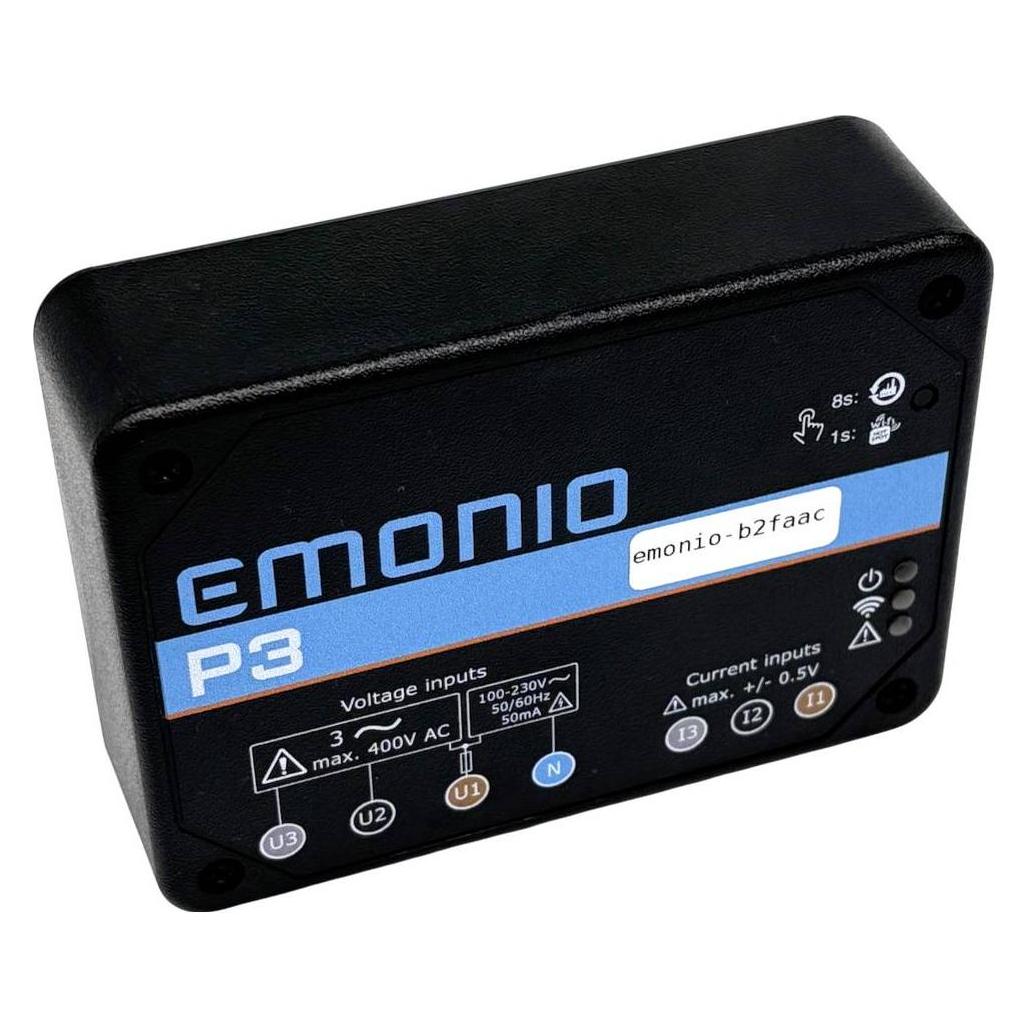 Emonio WLAN-fahiges Energiemessgerät mit Datenlogger und App (#8000_P3)