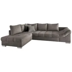 Wohnlandschaft Alvito Graubraun Nylon/Mikrofaser