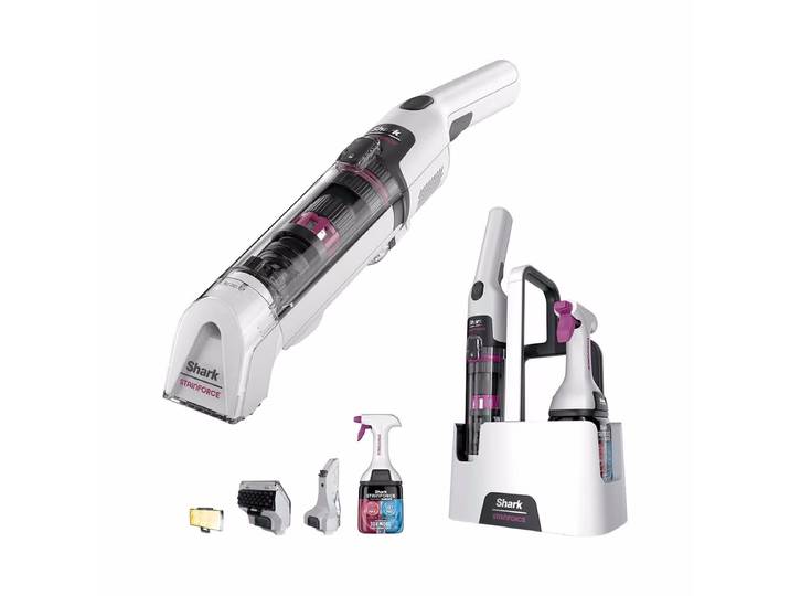 Shark HX100CHT StainForce Wireless Polsterreiniger – Nass und Trockensauger – weiss