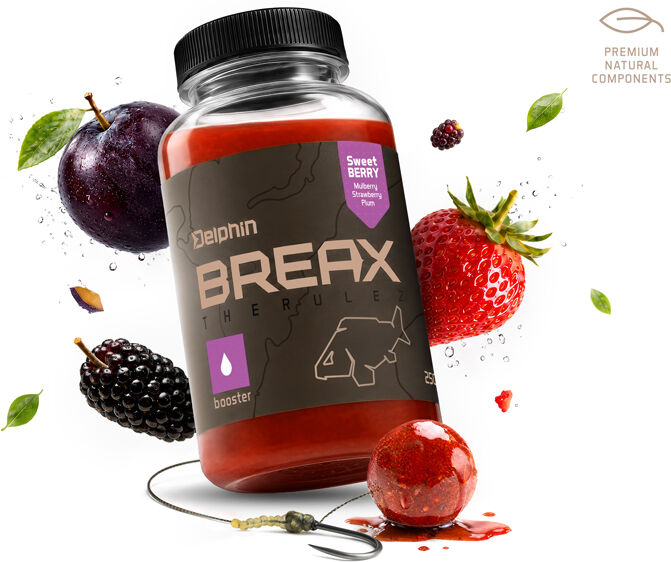 Booster Delphin BreaX/SweetBERRY Mûre-Fraise-Prune/250ml Mûre-Fraise-Prune/250ml